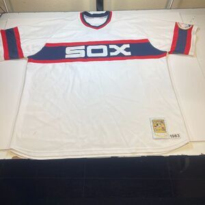 CHICAGO WHITE SOX Carlton Fish Throwback Baseball Jersey Sz Mens 3XL